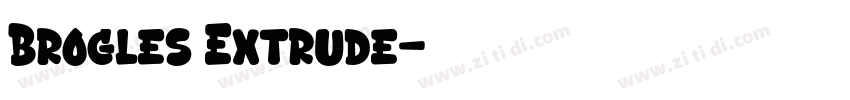 Brogles Extrude字体转换 Brogles Extrude字体转换